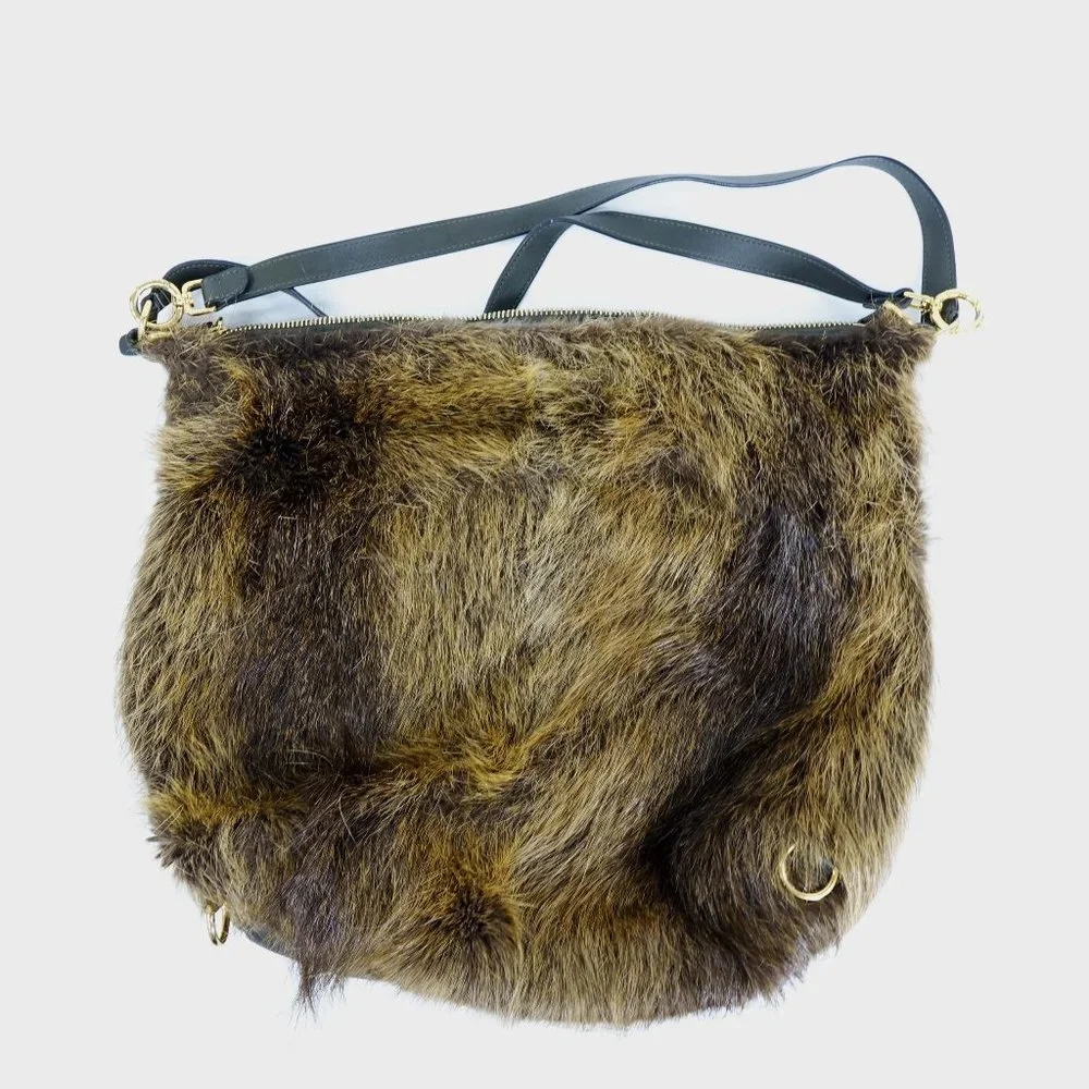 Marni Three-in-One Convertible Fur Backpack